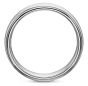 18K White Gold Wedding Band