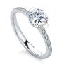 'Cava Pave' Solitaire Engagement Ring