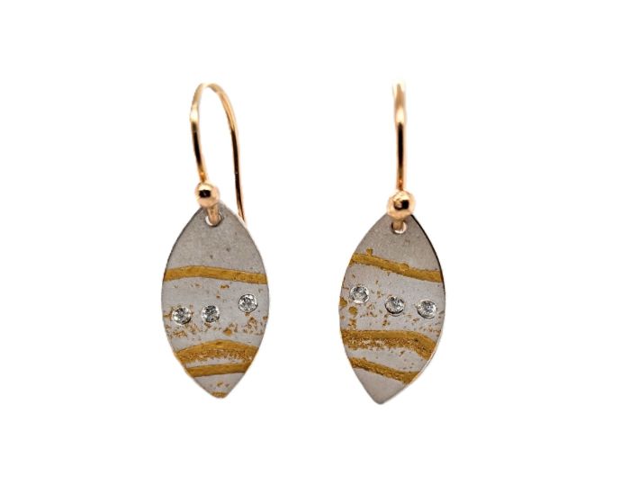 18K, 24K Sterling Silver Earrings