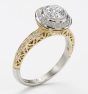 18K Diamond Engagement Ring