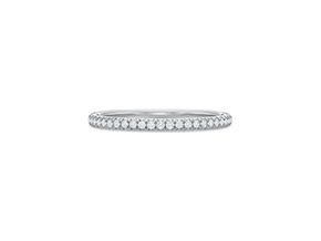 18K White Gold Wedding Band