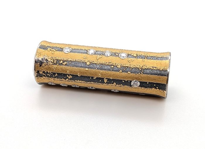 Mixed Metal & Diamond Pendant