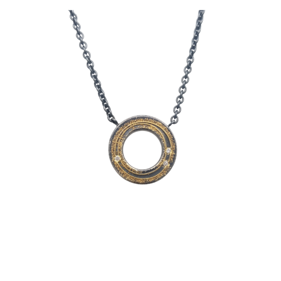 Two-Tone "O" Pendant