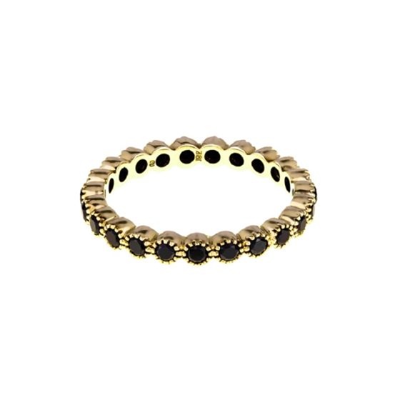 Bezel Black Diamond Band