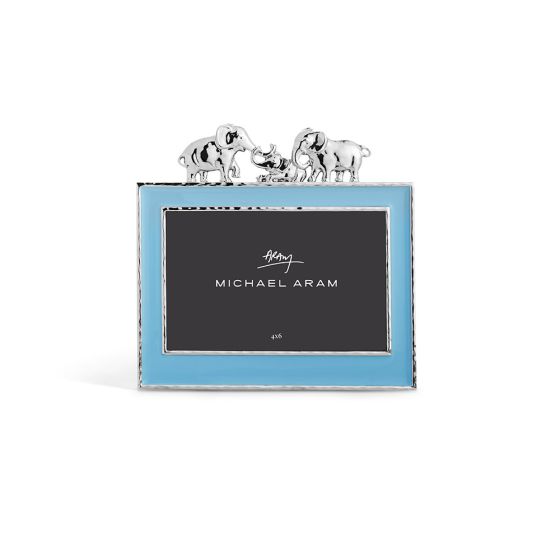 Blue Enamel Elephant 4x6 Frame 