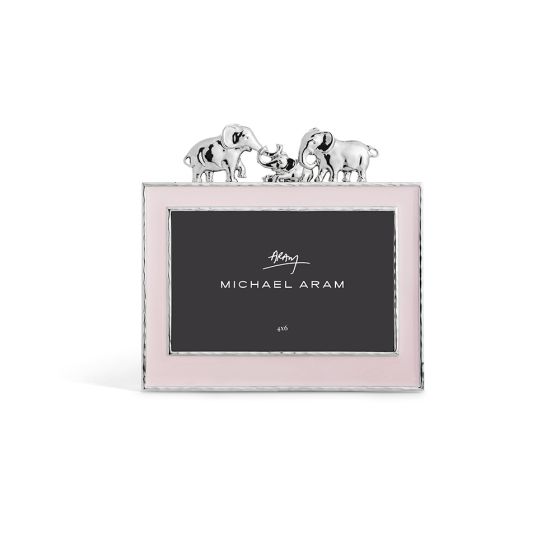 Pink Enamel Elephant 4x6 Frame