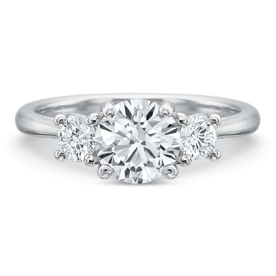 18K White Gold Engagement Ring