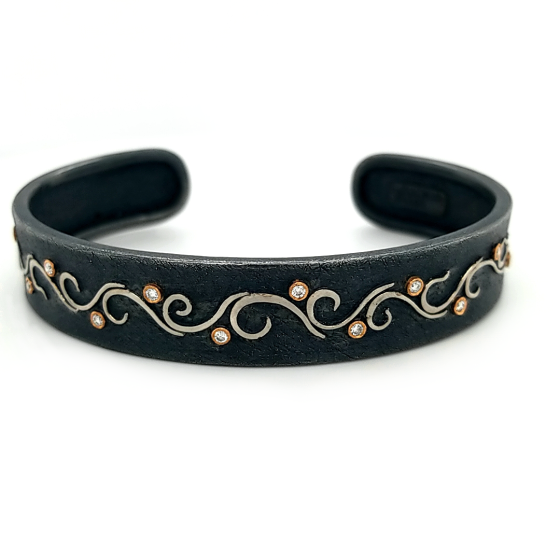 Platinum & 18K Cuff Bracelet