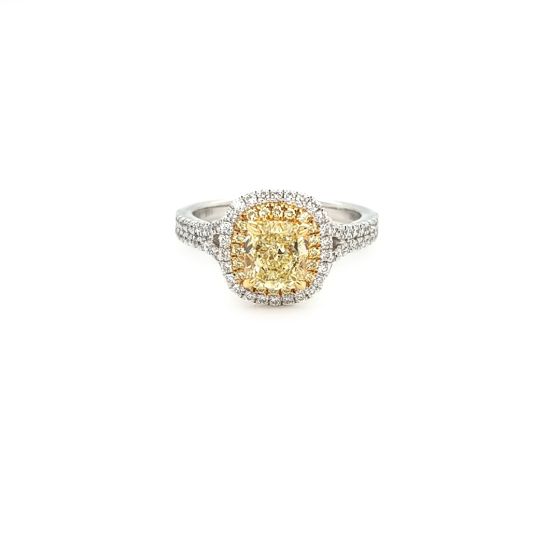 Fancy Yellow Diamond Engagement Ring