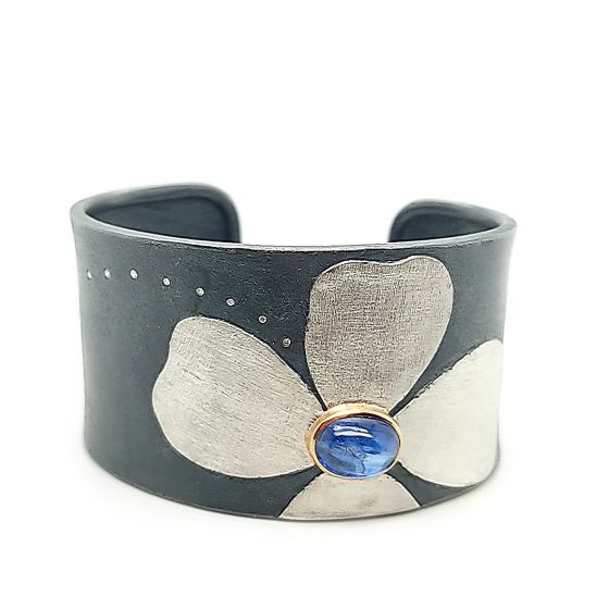 Platinum Kyanite Cuff Bracelet