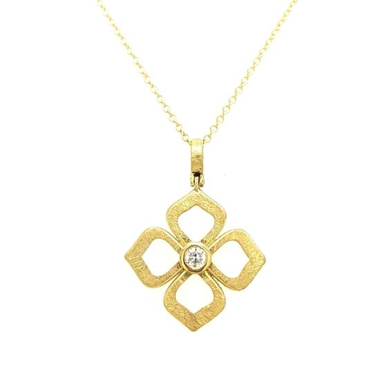 18K Diamond Pendant