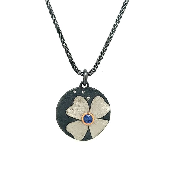 Platinum Sapphire Pendant