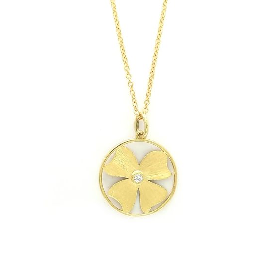 18K Flower Pendant