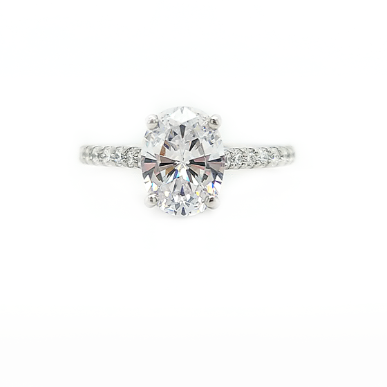 Platinum Comfort Fit Engagement Ring