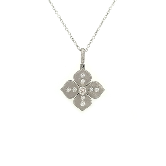 Platinum Pendant with Diamonds