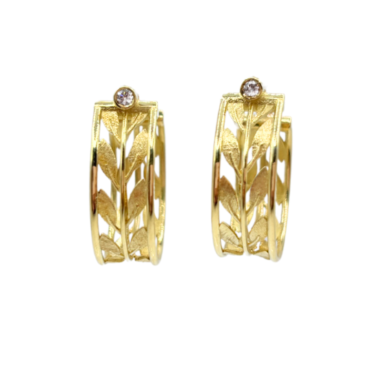 Petals Hoop Earrings