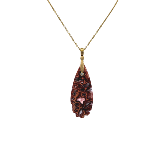 Indonesian Petrified Wood pendant