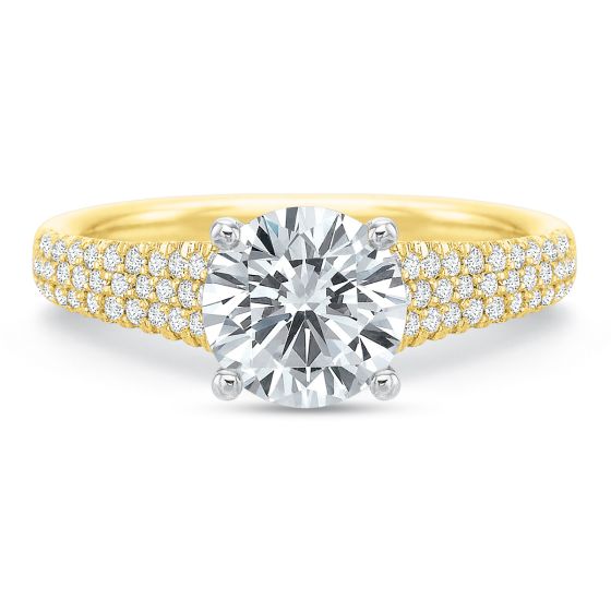 18K Yellow Gold Engagement Ring