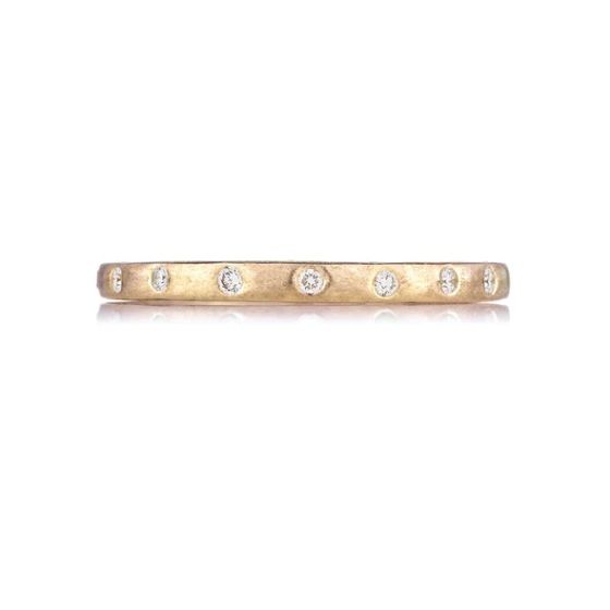 Dunes Narrow Diamond Brushed Band
