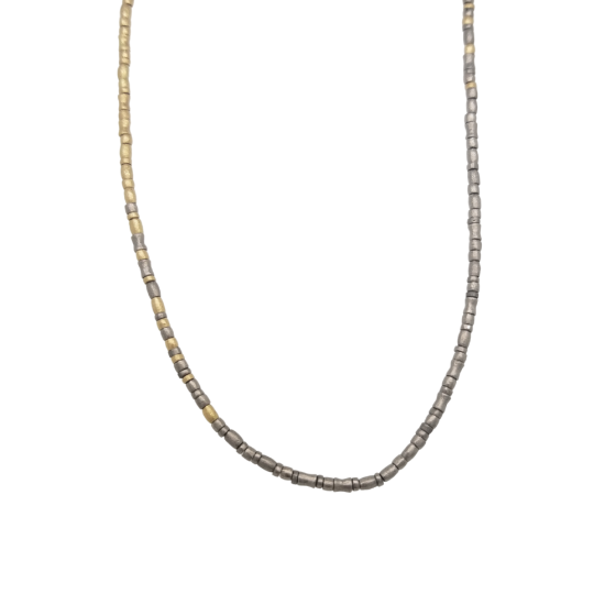 Mixed Metal Roundel Necklace