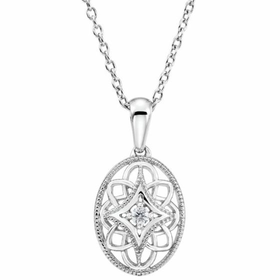 Filigree Diamond Necklace