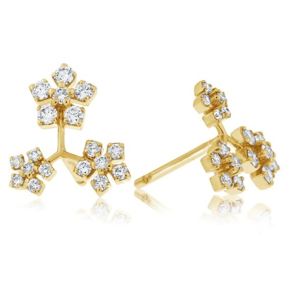 Enchanted Garden Trio Diamond Earrings