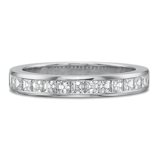 18K White Gold Diamond Band