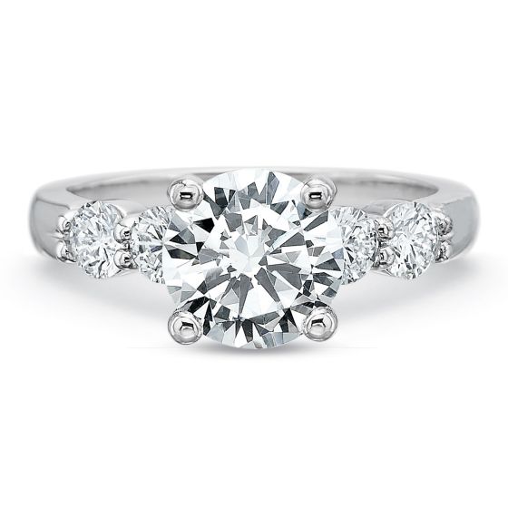 18K White Gold Engagement Ring