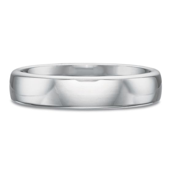 18K White Gold Wedding Band