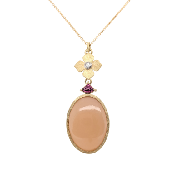 Peach Moonstone Pendant