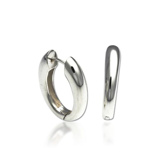 Oval Huggie Earrings