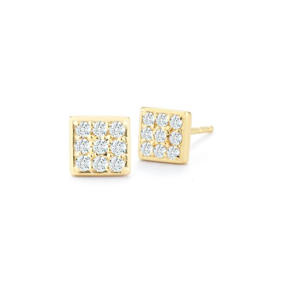 Diamond Square Earrings
