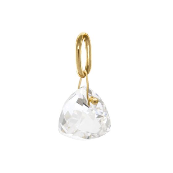 'Luna' Pyramid Crystal Gemstone Charm