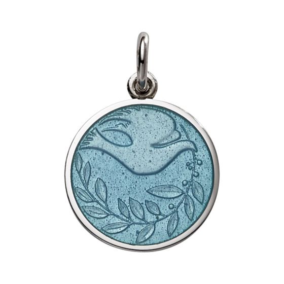 Round Dove Charm