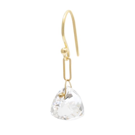 Crystal Paper Clip Earrings