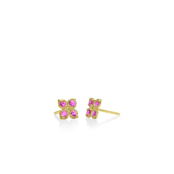 Flower Charm Studs