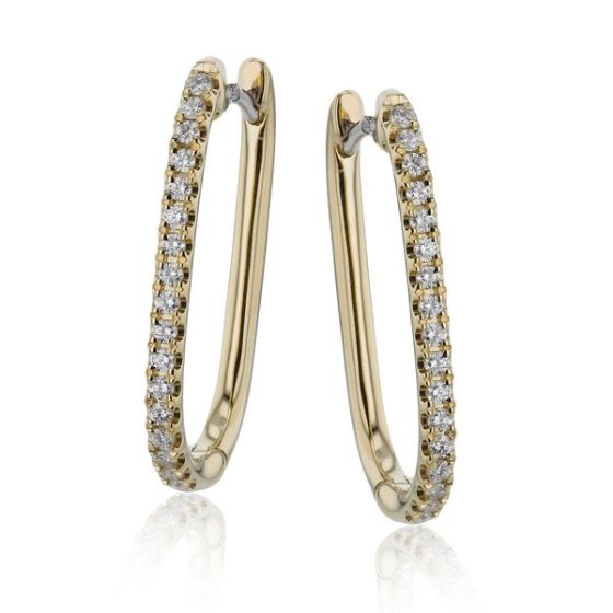Diamond Hoop Earring