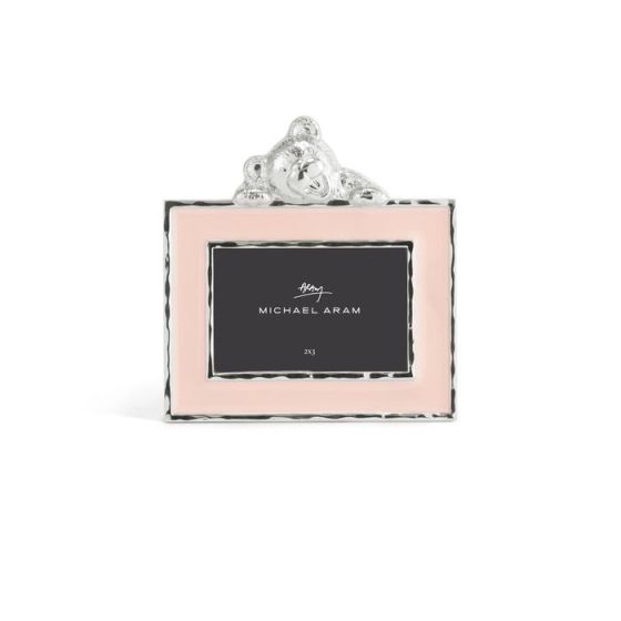 Pink Enamel Teddy 2x3 Frame