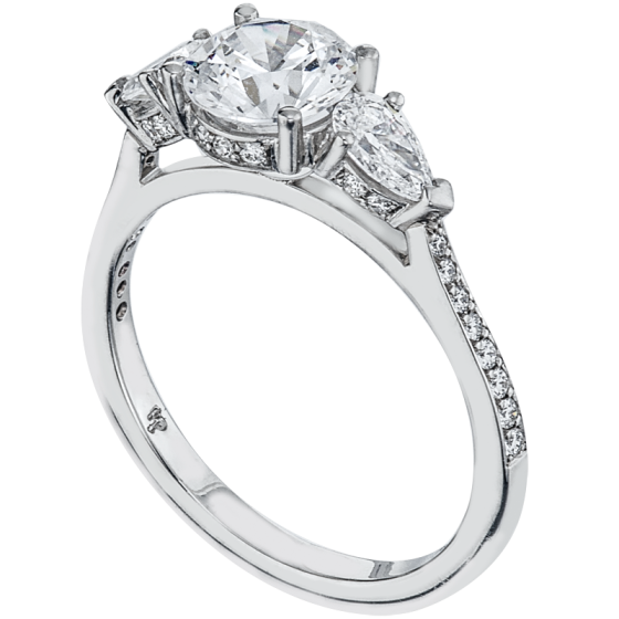 Platinum Semi-Mount Engagement Ring