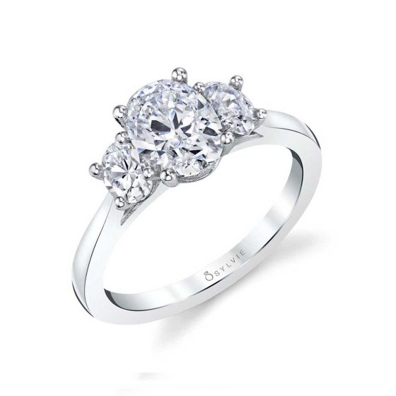 Oval Cut Three Stone Engagement Ring