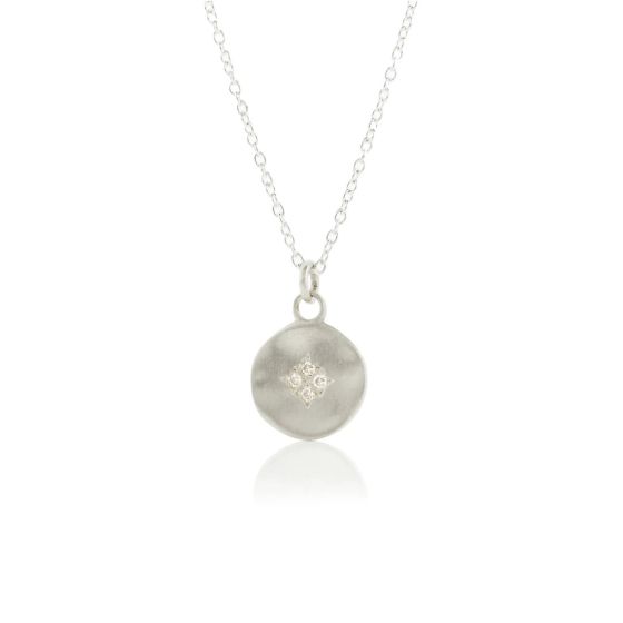 Silver Four Star Wave Pendant