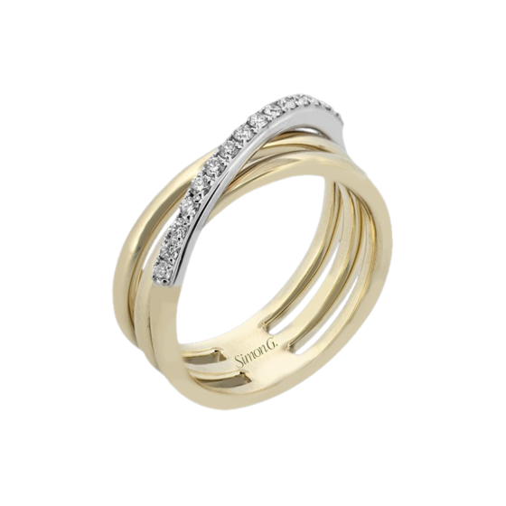 Mixed Metal Diamond Ring