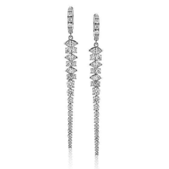 Cascading Diamond Earrings
