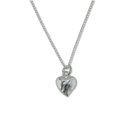 Hammered Heart Pendant