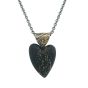 Slate Pyrite Heart Pendant