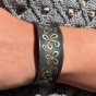 18K & Oxidized Sterling Silver Cuff