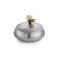 Butterfly Ginkgo Round Trinket Box