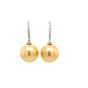 Cultured Golden South Sea Pearl Earrings