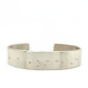 Silver Cuff Bracelet with Diamonds