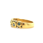 Blue & Teal Sapphire "Candy" Dome Ring 